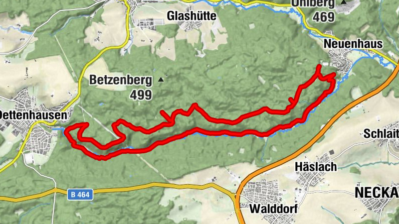 Von Häfner nach Dettenhausen und zurück Aichtal, Deutschland