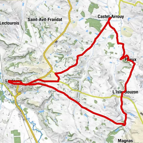Lectoure - Strecke Nr. 1 - E-Bike