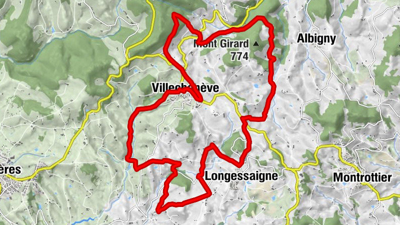 Circuit VTT n°102 noir  : La Milotte