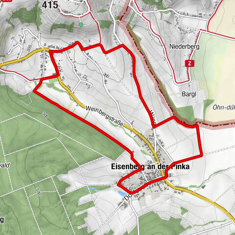 Wandern in der Weinidylle: Rundweg (4) Eisenberg Dorf