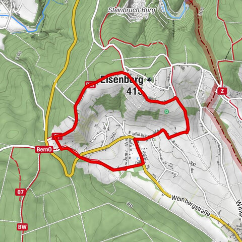 Wandern in der Weinidylle: Rundweg (2) Eisenberg