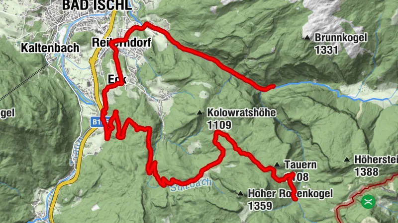 Umfahrungsmöglichkeit Grabenbach bei Starkregen