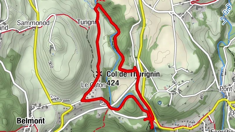 Spaziergang entlang des Séran zwischen dem Wasserfall von Cerveyrieu und den Schluchten von Thurignin