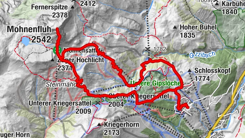 Oberlech Mohnenfluh Zuger Hochlicht Rundweg