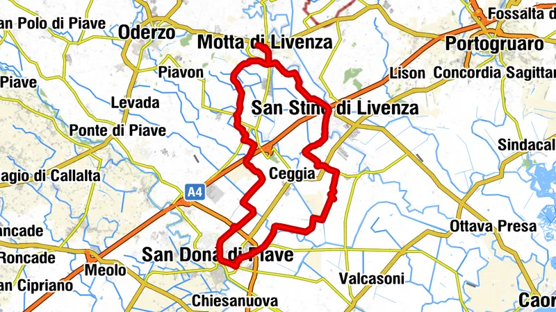 Motta di Livenza Gravel/Unpaved Cycling