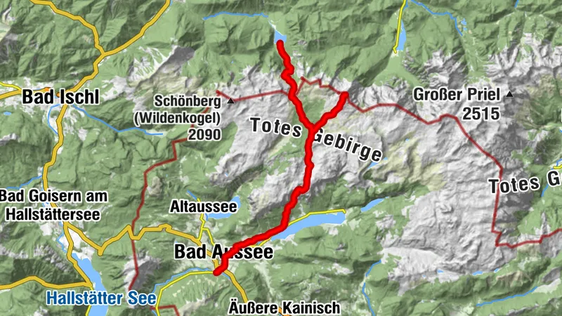 Bad Aussee - Albert Appel-Haus - Großer Woising - Jausenstation Seeau