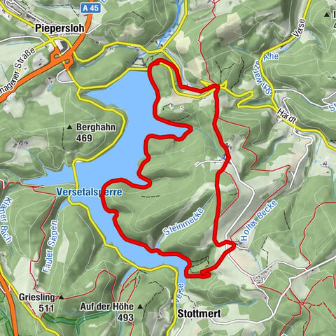 Rundweg an der Versetahlsperre