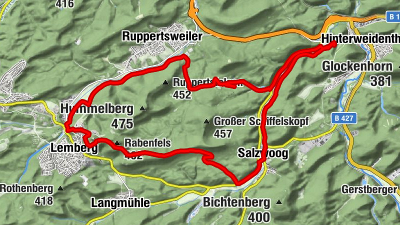 Von Burg Lemberg zum Teufelstisch