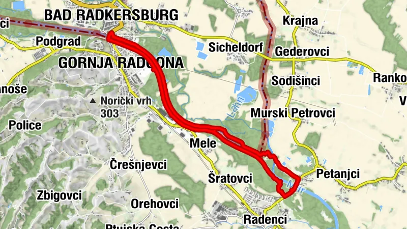 Petanjci  - Gornja Radgona (kre Mure)