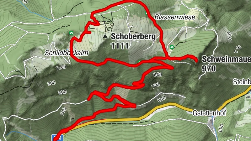 TÜRNITZ Siebenbrunn, Schweinmauer, um den Schoberberggipfel ret.20261005