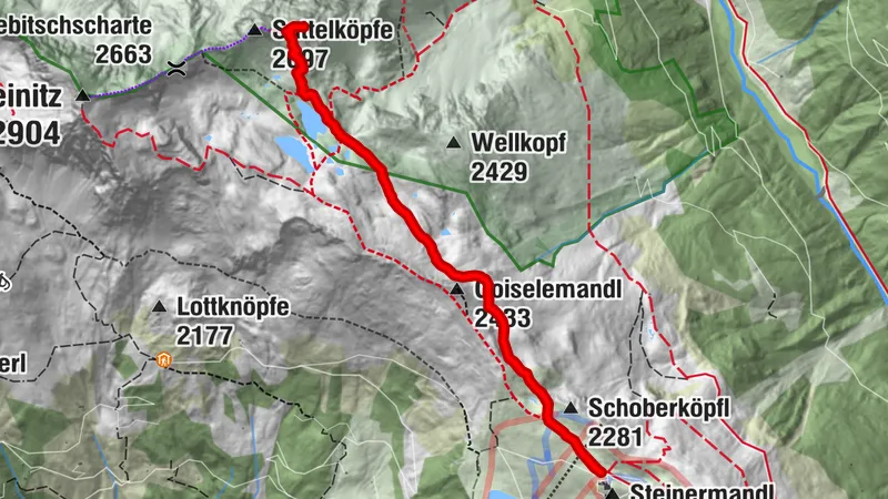Wanderung Östliche Sattelköpfe 2.697m