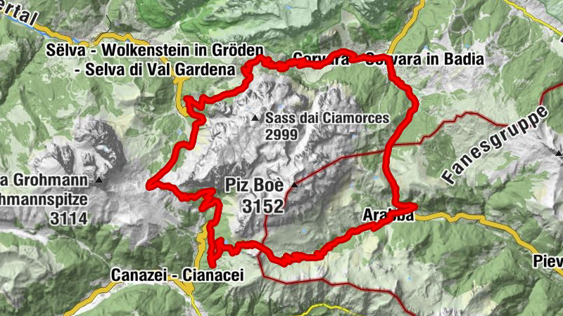 "Sellaronda" Biketour