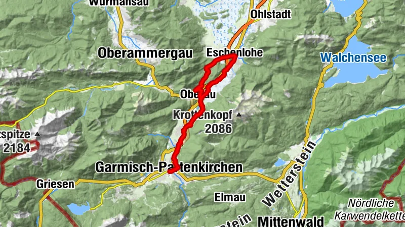 Radtour von Garmisch-Partenkirchen ins Katzental