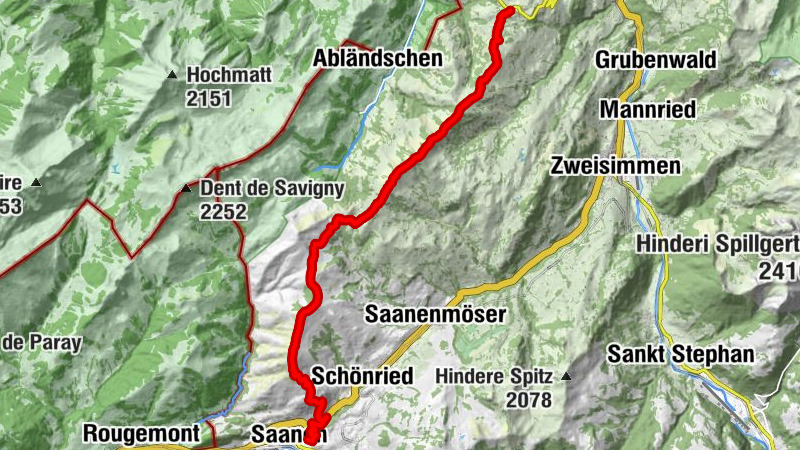 Von Saanen via Rellerligrat und Hundsrügg nach Jaunpass