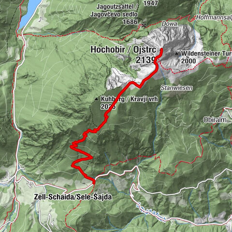 Wandertour Hochobir / Zell
