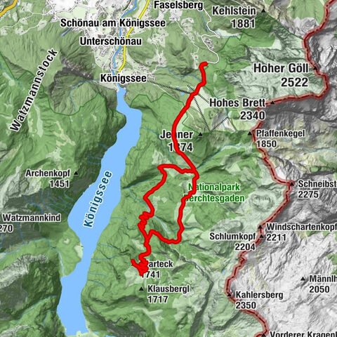 Hinterbrand nach Gotzenalm und zurück