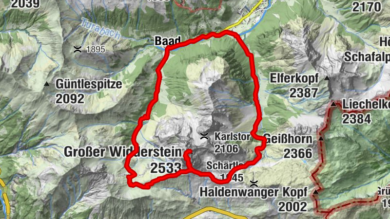Die Kaisertour - zum Gipfel des Großen Widdersteins