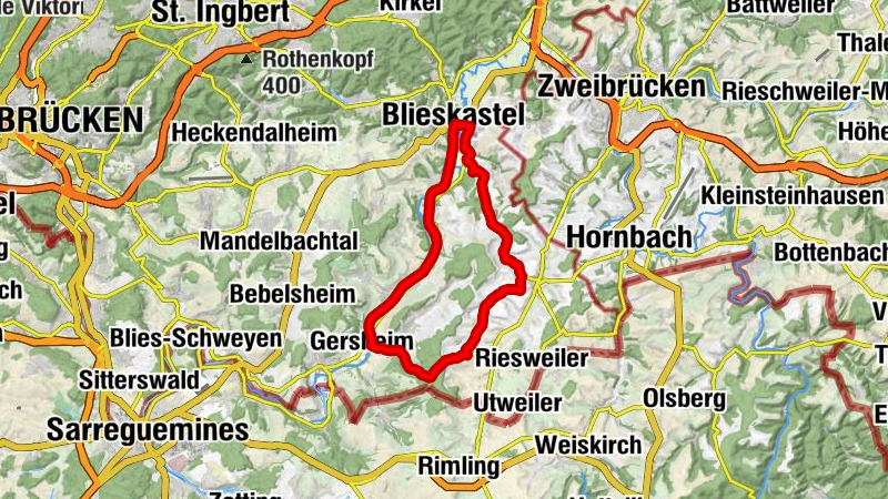 Rennradrunde 3 Blieskastel-Medelsheim-Kurz