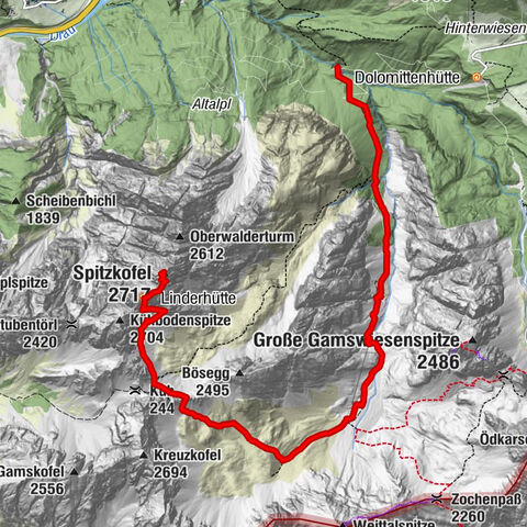 Klammbrückl - Kerschbaumeralm - Spitzkofel