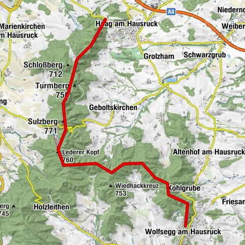 2A Hochweg nach Wolfsegg am Hausruck