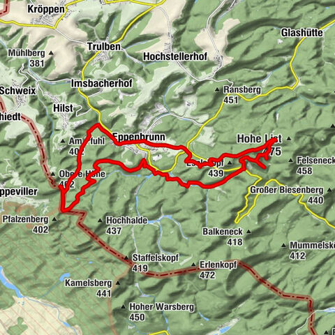Kombiniert Altschlosspfad und Eulenfels-Tour