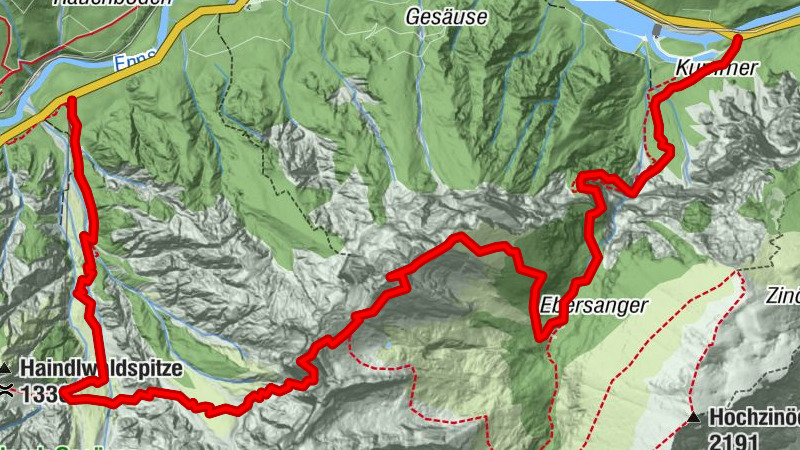 Planspitze 2.117m über Peternpfad & Wasserfallweg