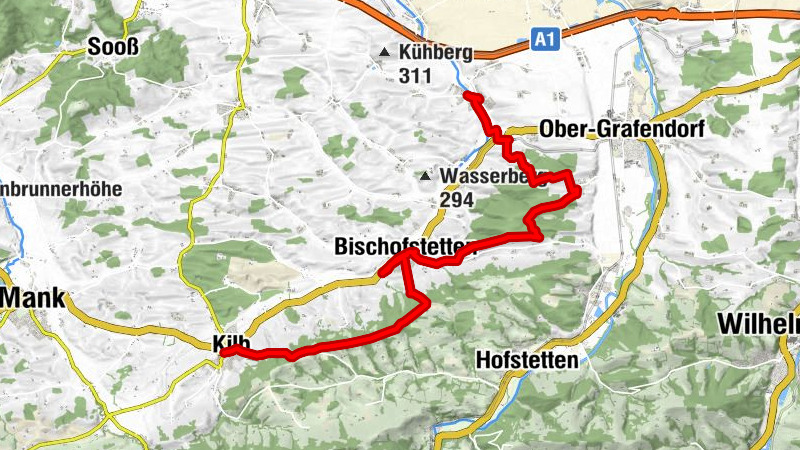 Römerweg Kilb bis St. Margarethen