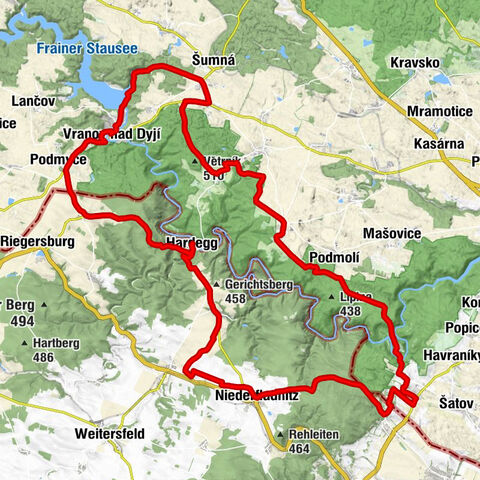Nationalpark Thayatal Radweg Süd und Nord