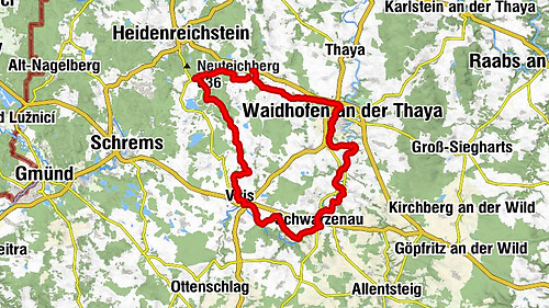 Teiche-Radroute (Strecke 2020) Niederösterreich