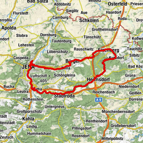 Kirchen– und Thüringer Mühlenradweg (Jena)