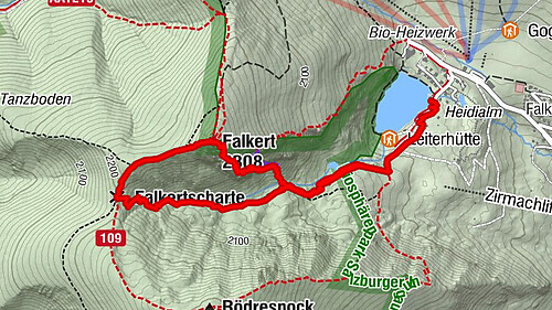 Falkertsee - Murmelsteig mit Abstieg über Falkertscharte