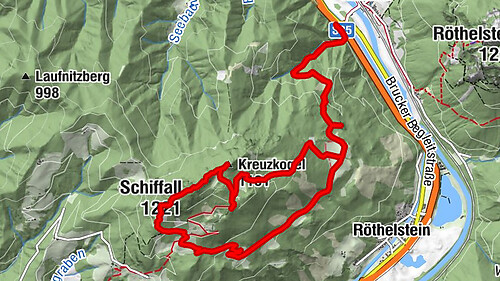 Kreuzkogel - Schifffall