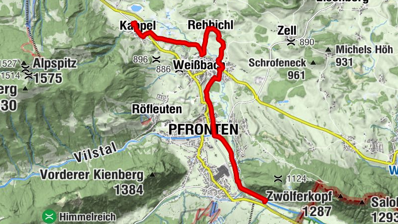 Große Talachse -  Winterwanderweg mit Panorama
