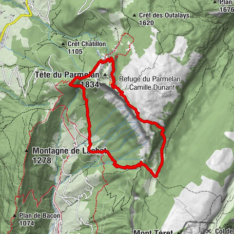 Tête de Parmelan (1834), Massif des Aravis, Dingy-Saint-Claire, Frankreich