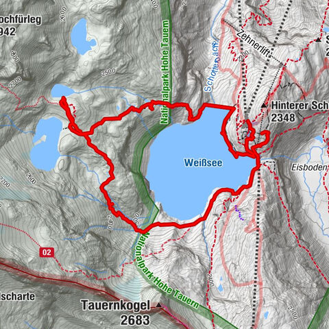Runde um den Weißsee - Gletscherlehrpfad Uttendorf, Österreich
