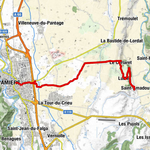 Die VTT-Querung der Ariège - Etappe 07: Saint-Amadou nach Pamiers