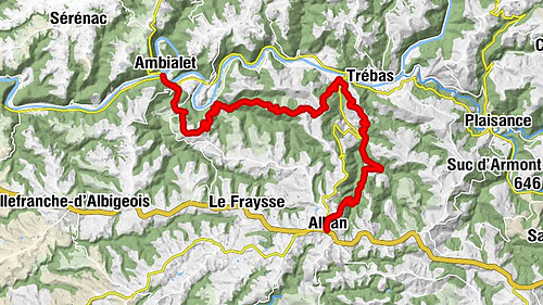 Tour du Tarn à cheval : Ambialet / Alban