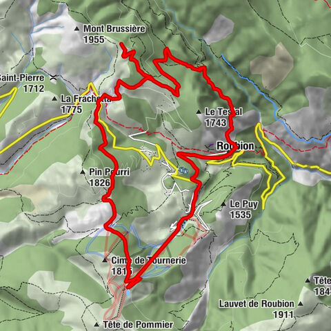 Mountainbike-Strecke FFC Nr. 32: der Col/Falcon