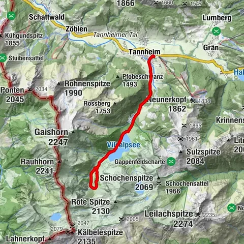 Von Tannheim zum Vilsalpsee