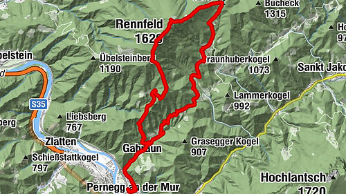 Rundwanderung aufs Rennfeld von Pernegg aus