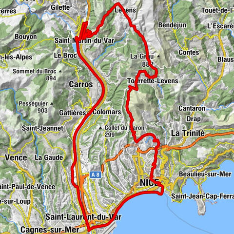 FFC Fahrradstrecke Nr. 5: auf den Straßen der Tour de France (Große Schleife)