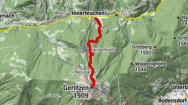 Skitourenroute Gerlitzen