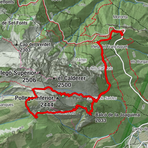 Wikiloc - Volta al Pollegó Inf. del Pedraforca